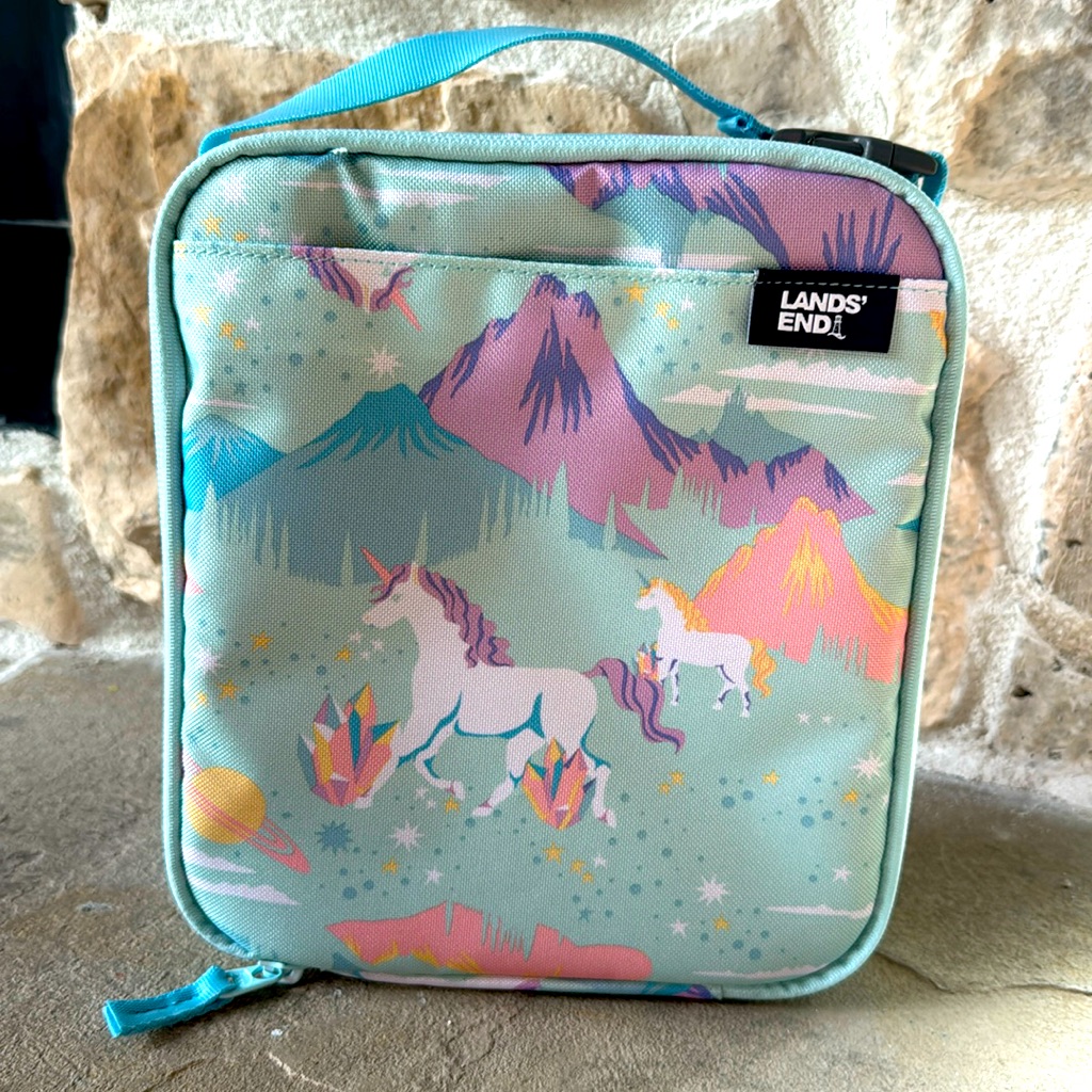 Kids Insulated Ez Wipe Printed Lunch Box Unicorns New